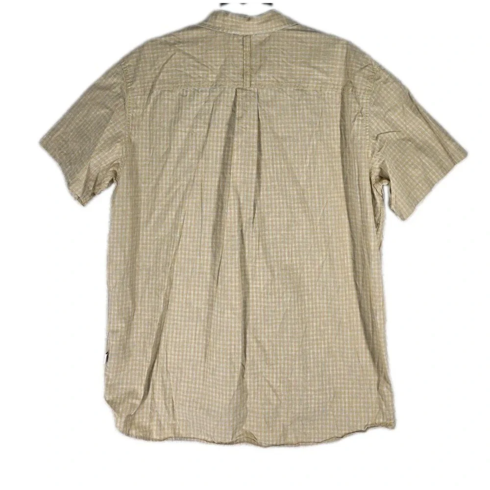 North Face Button Up Shirt Mens XL Blue Yellow Gingham Short Sleeves Bundle 2